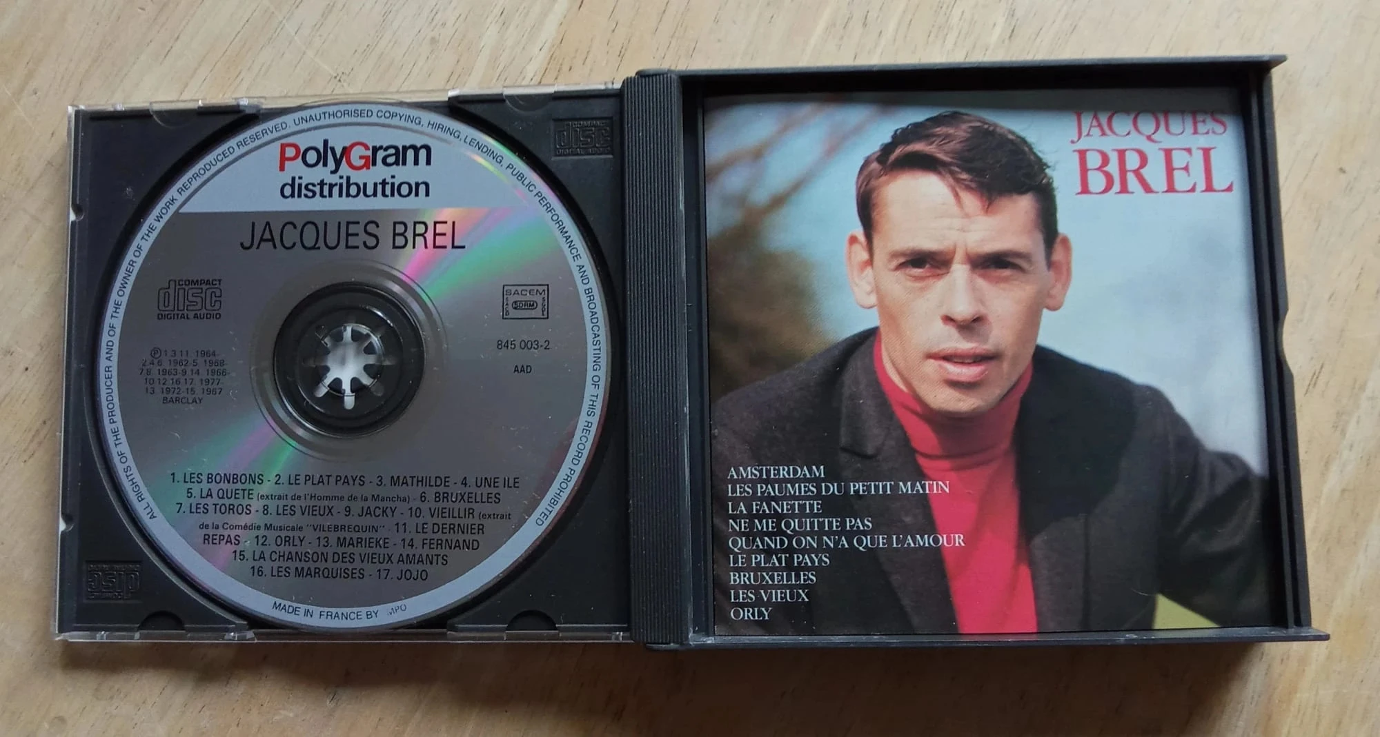 Jacques Brel, dubbele CD-doos – photo 2